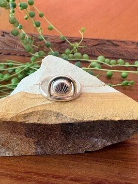Tessica Ann Sterling Silver .925 Hand Stamped Arch Ring Size 8.5 Artisan